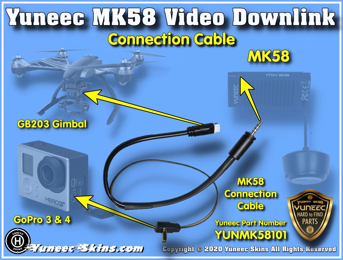 YUNEEC MK58 Power and AV Cable YUNMK58101